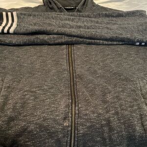 Vans zip up hoodie gray  size large